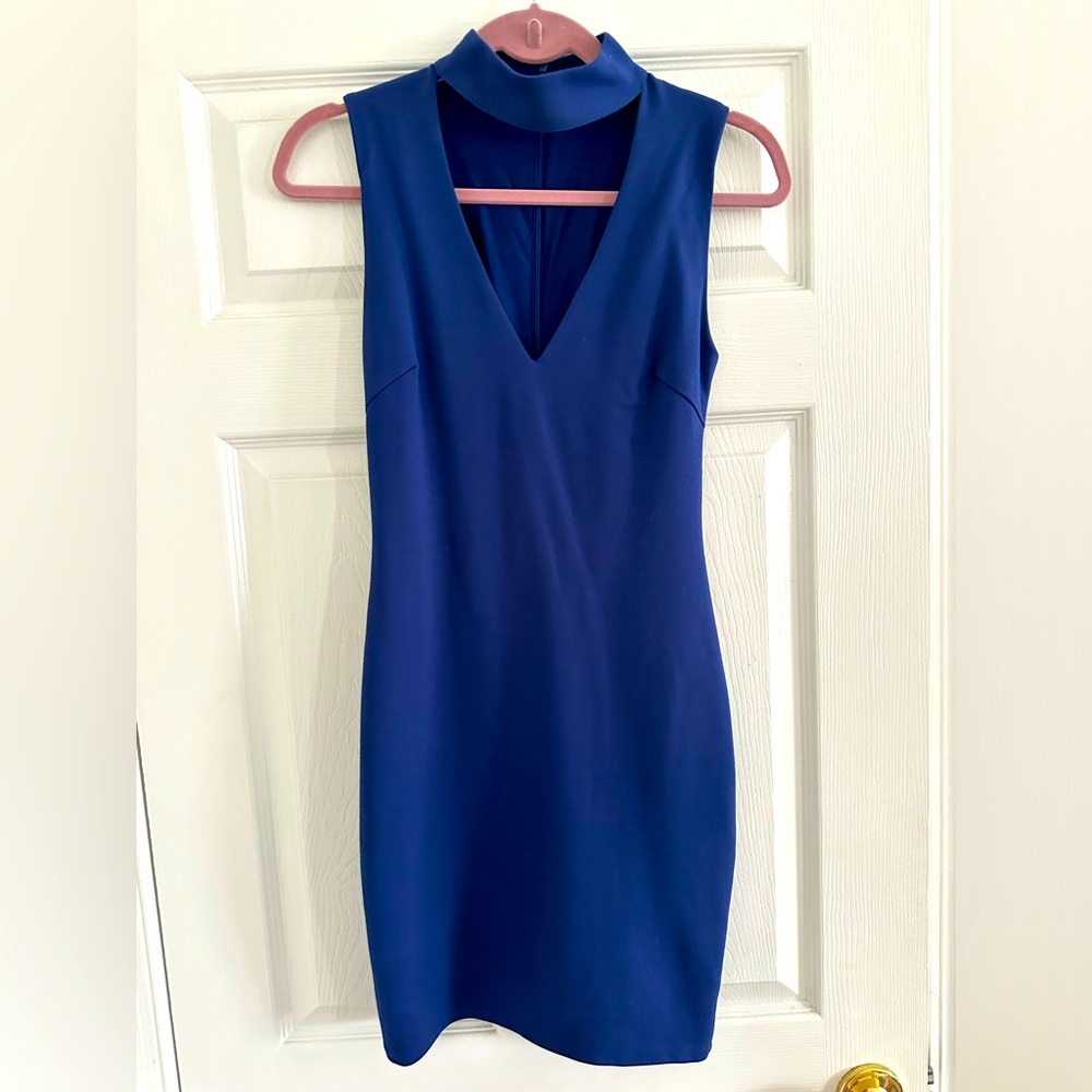 Guess Navy blue mini dress with cutout top
